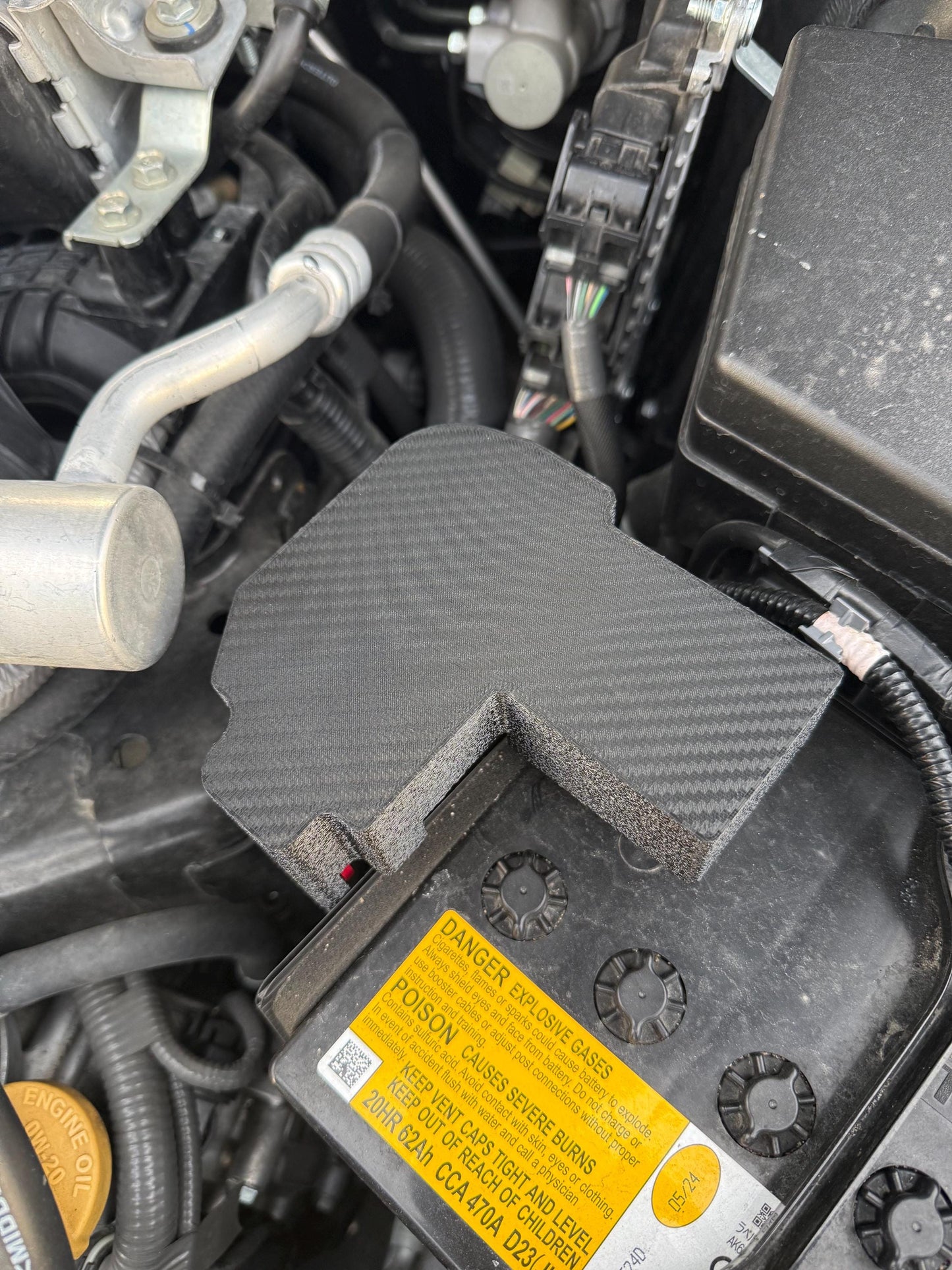 22 - 26 WRX VB Positive terminal battery cover. Blackout