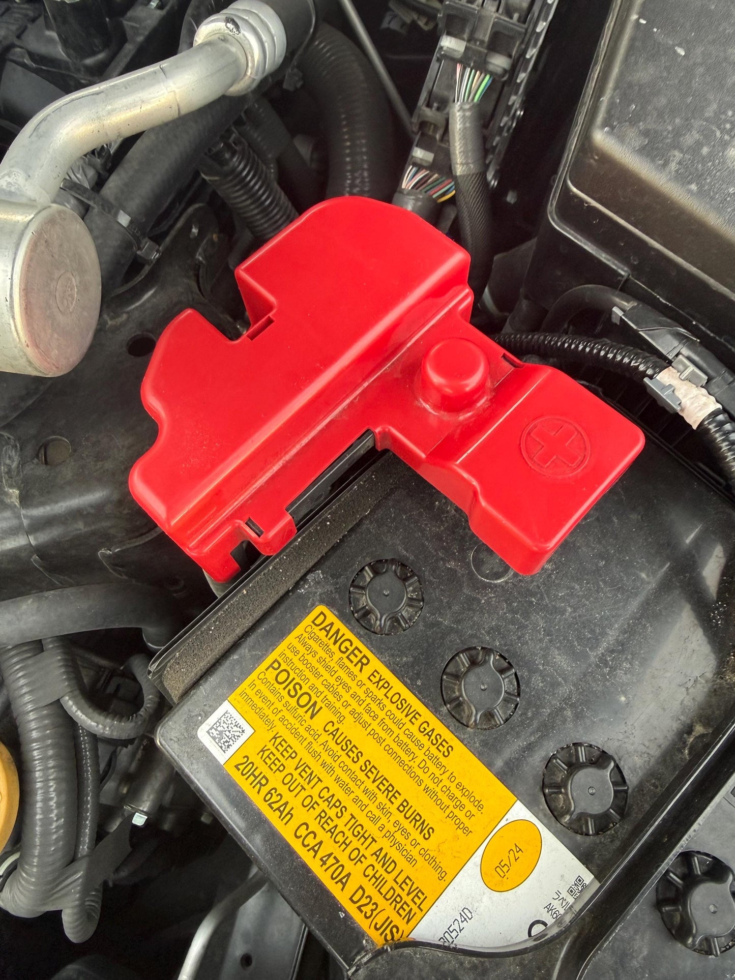 22 - 26 WRX VB Positive terminal battery cover. Blackout
